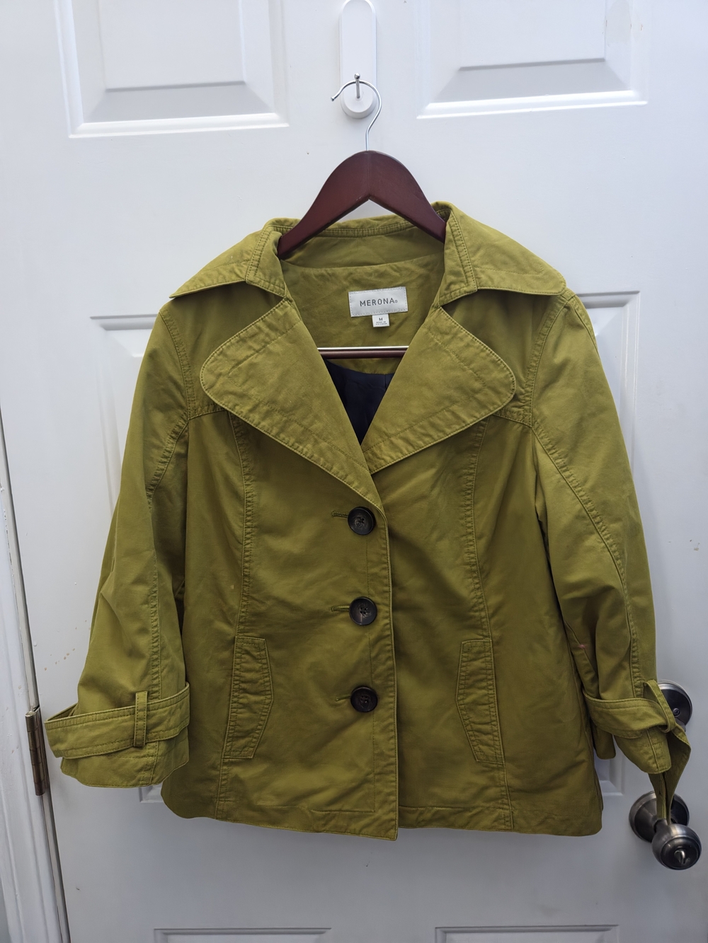 Merona Olive-Tone Women's Trench Coat